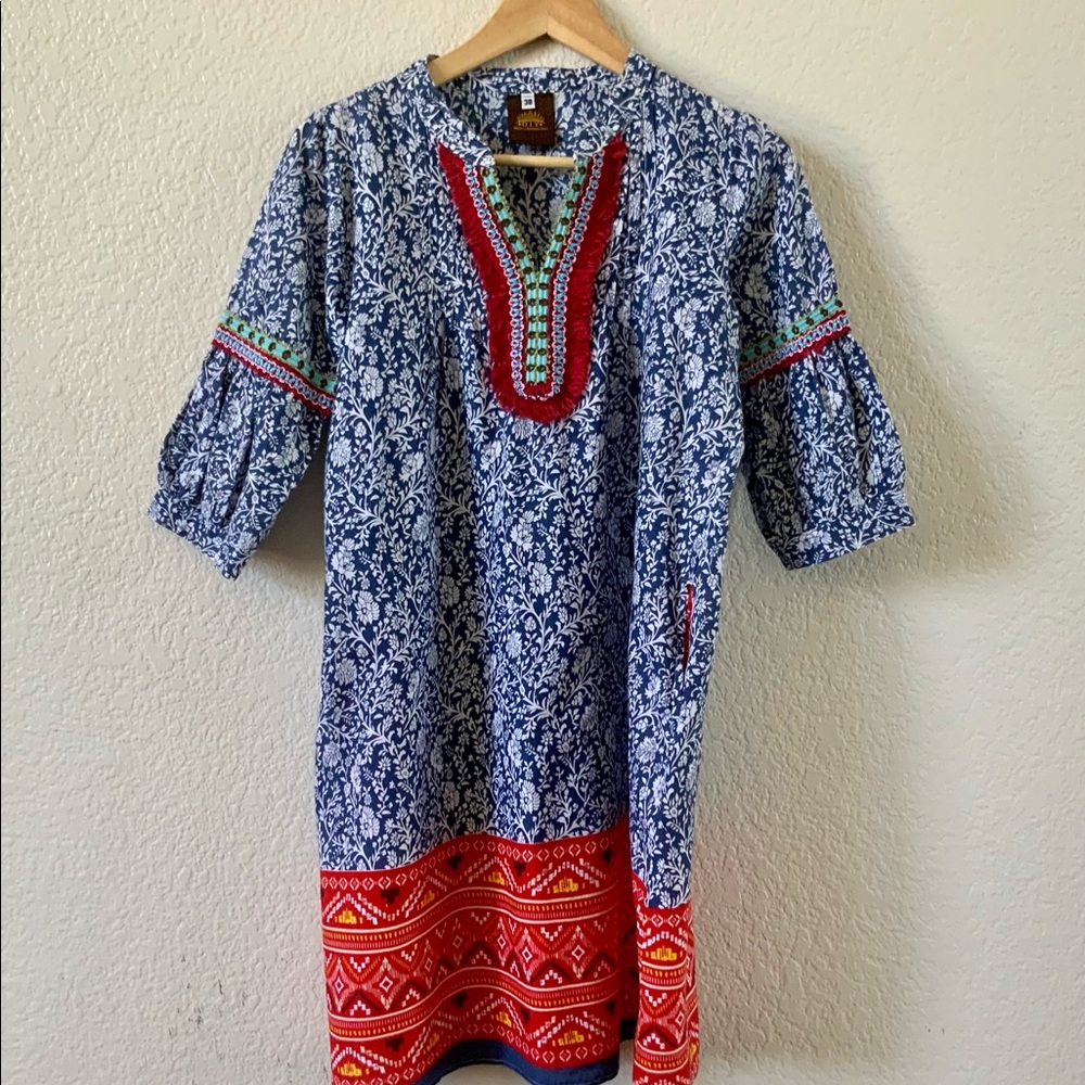 Vintage Boho Dress Size M (EU 38) (US 8)